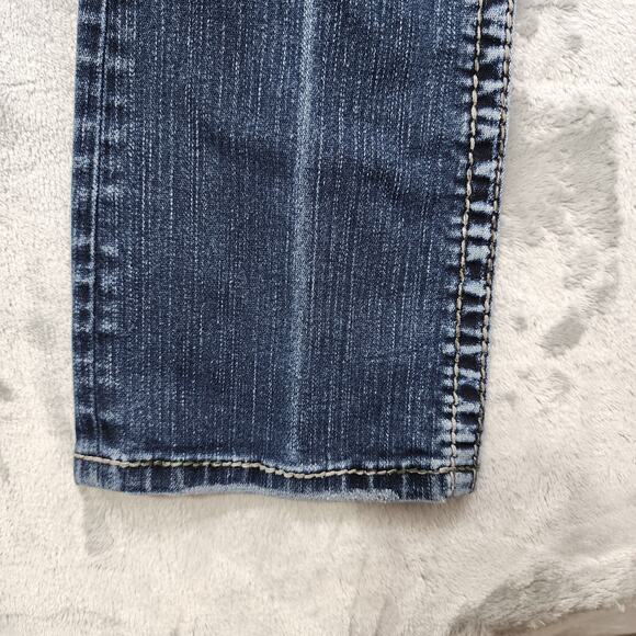 Silver Jeans Womens W25/L33.5* Blue Tuesday 16 1/2" Low Rise Bootcut Stretch - Picture 5 of 16